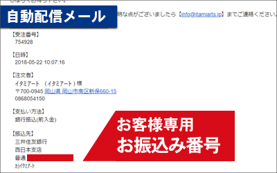 振込先メール